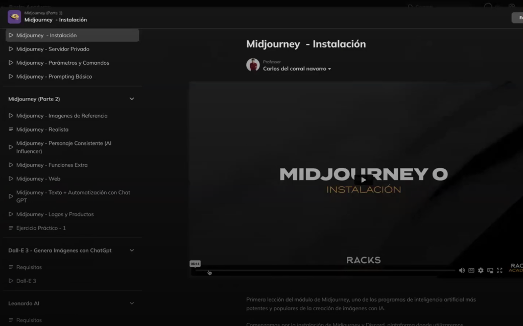 Alt text: Todo lo que incluye IA de Racks Academy